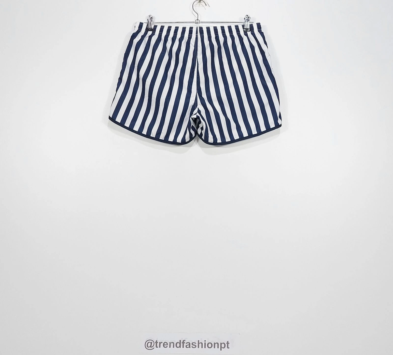 Ron Dorff vertical stripes swim shorts - white / navy L – photo 10